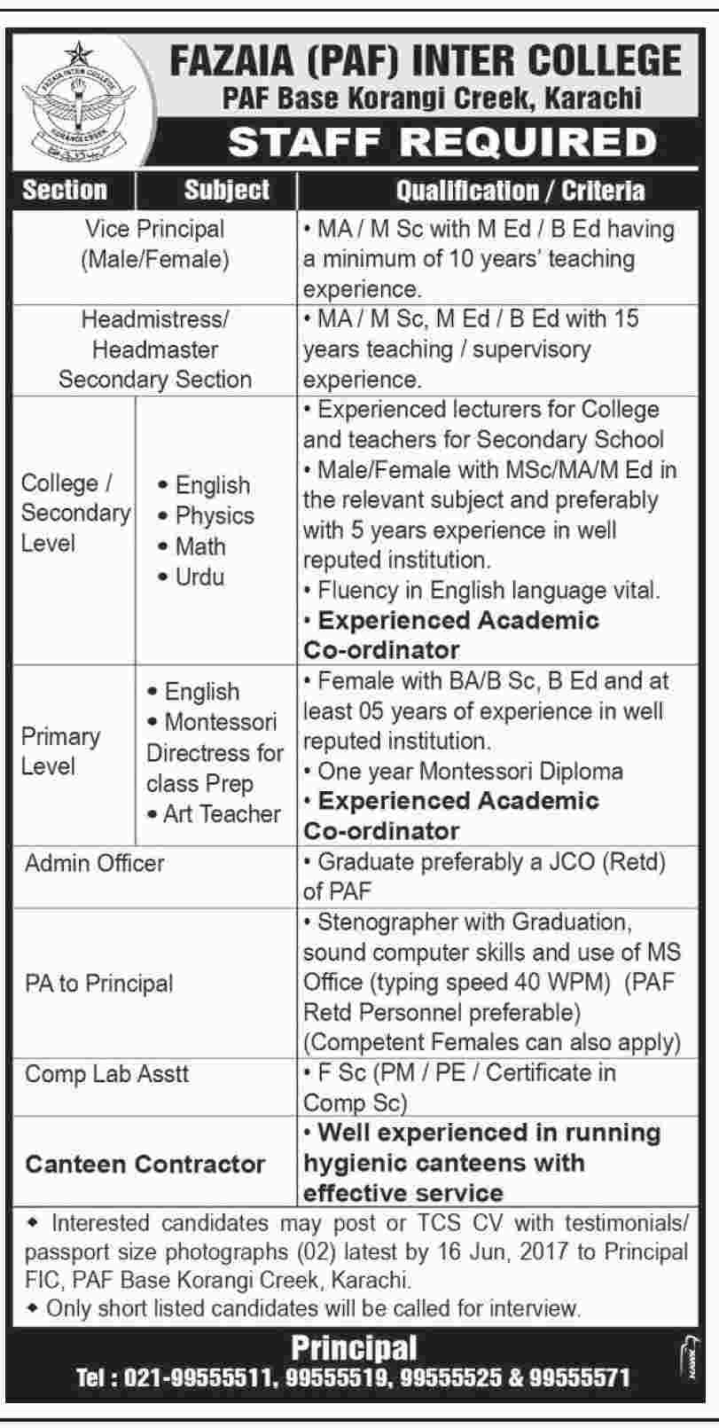 online to kppsc how apply Inter Karachi Application PAF Fazaia Jobs 2017 College